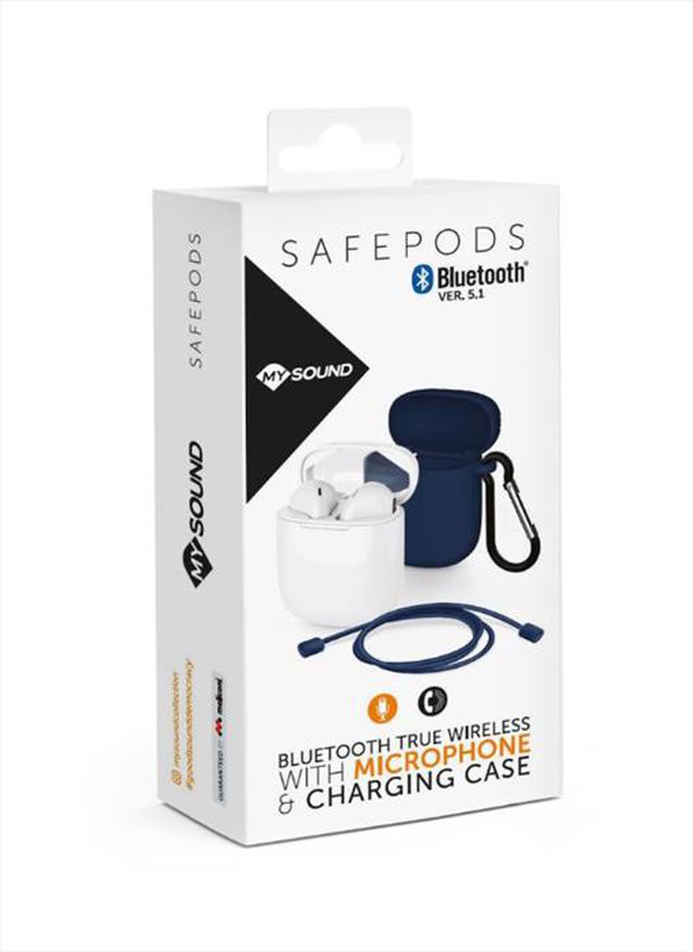 Immagine del prodotto MELICONI - SAFE PODS 5.1 BLUE COVER-Bianco con accessori in silico