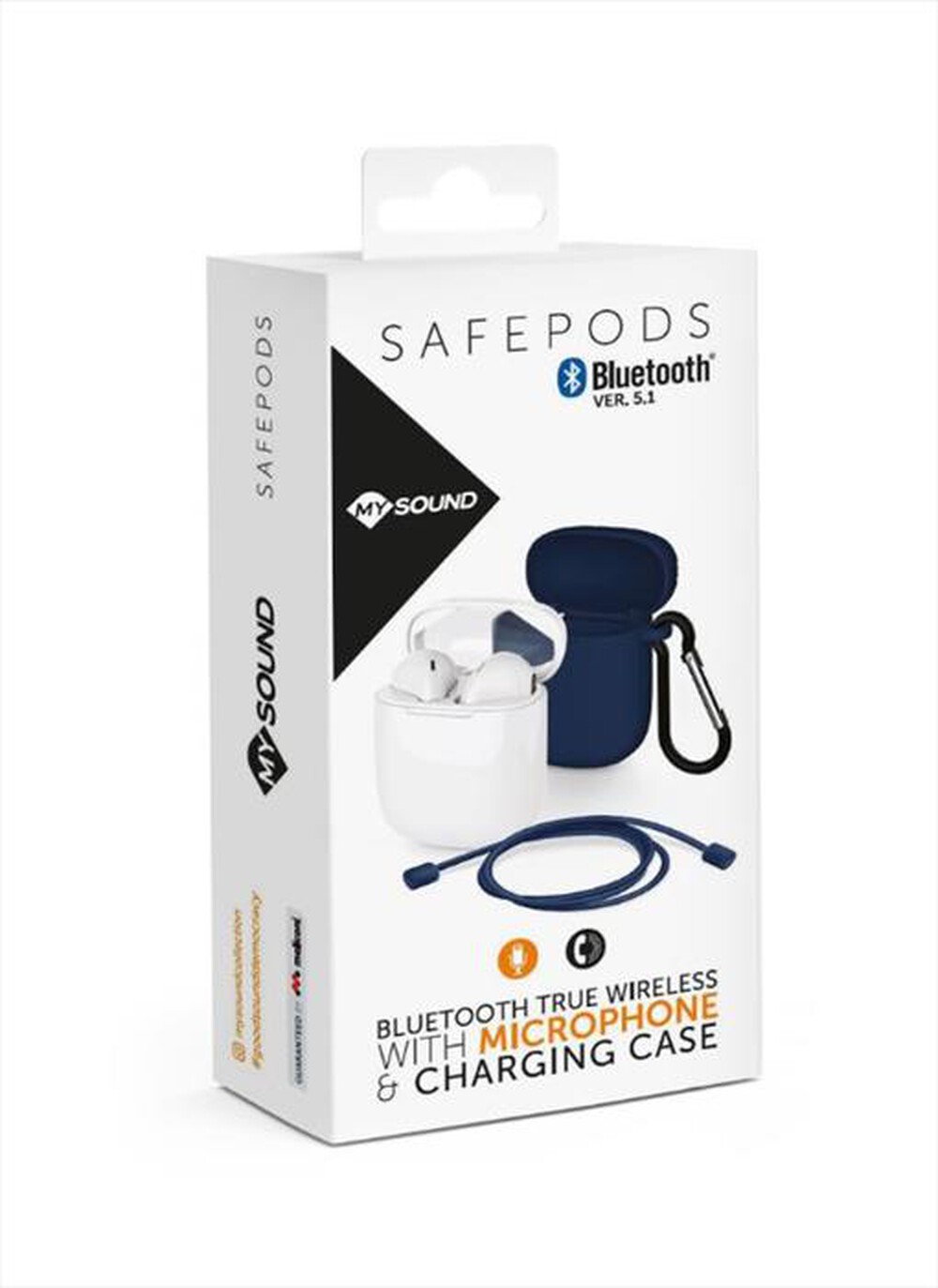 "MELICONI - SAFE PODS 5.1 BLUE COVER-Bianco con accessori in silico"