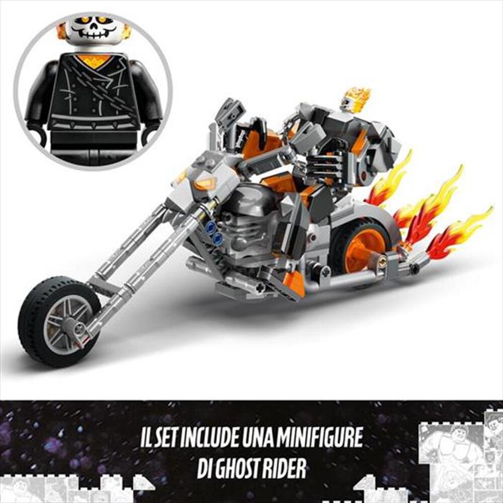 "LEGO - MARVEL MECH E MOTO DI GHOST RIDER - 76245-Multicolore"