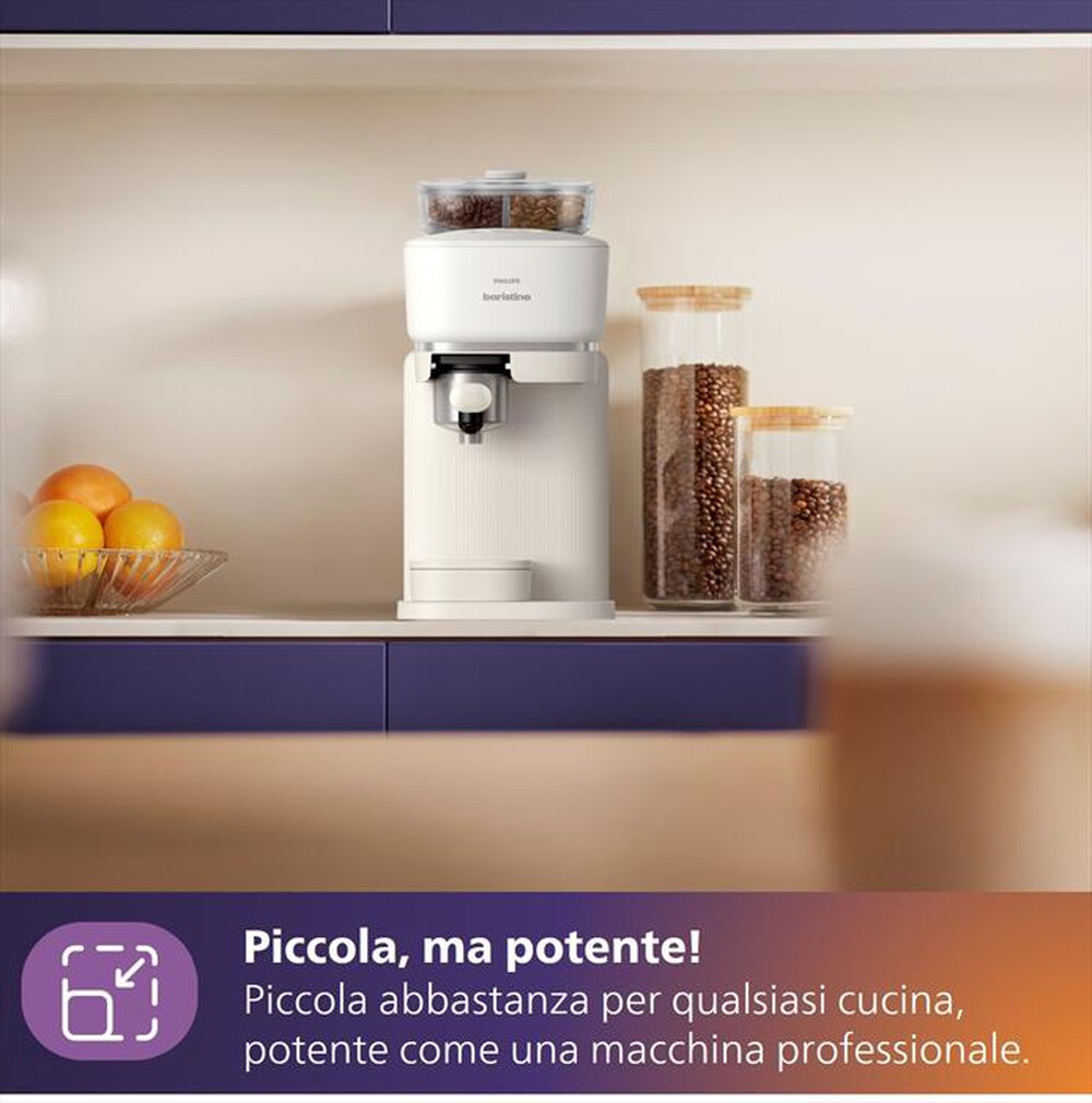 Immagine del prodotto PHILIPS - BARISTINA BEAN SWAP MACCHINA DA CAFFE' BAR320/00-Bianco / Bianco