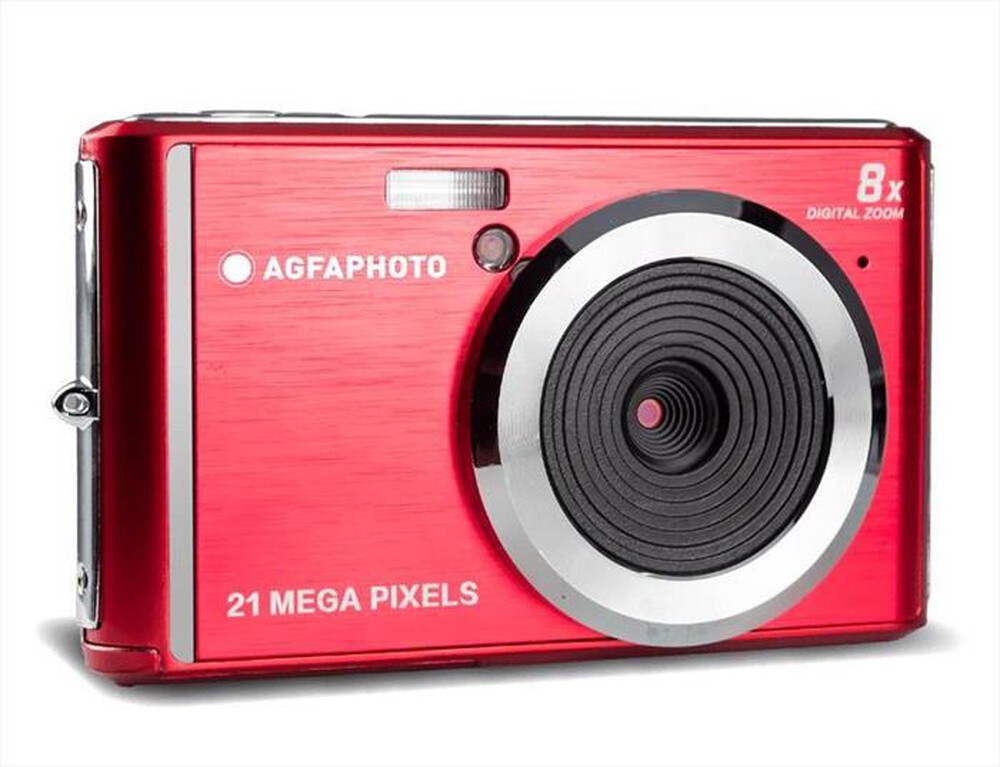 "AGFA - Fotocamera compatta KF520R-Rosso"