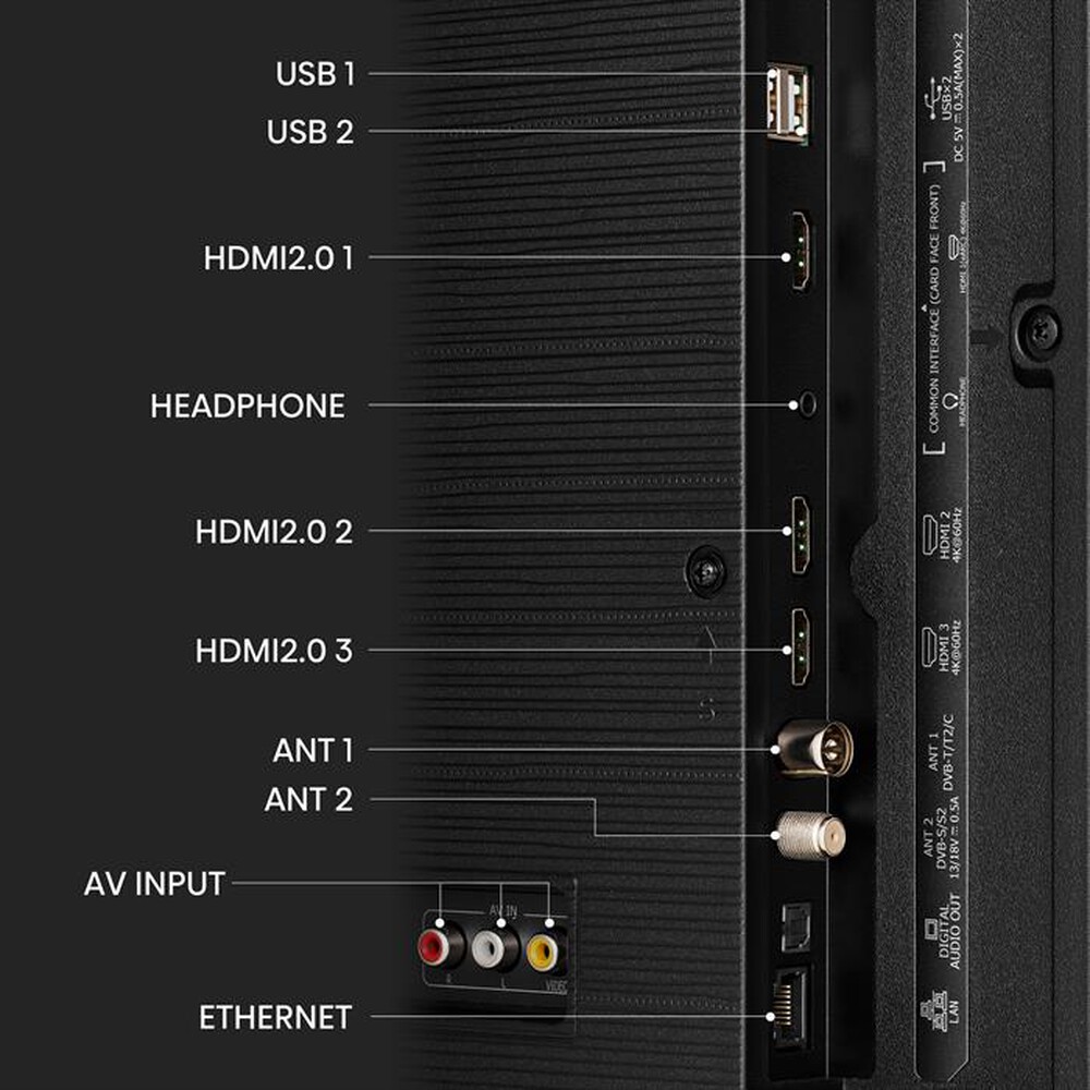 "HISENSE - Smart TV Q-LED UHD 4K 50\" 50E79KQ-Black"