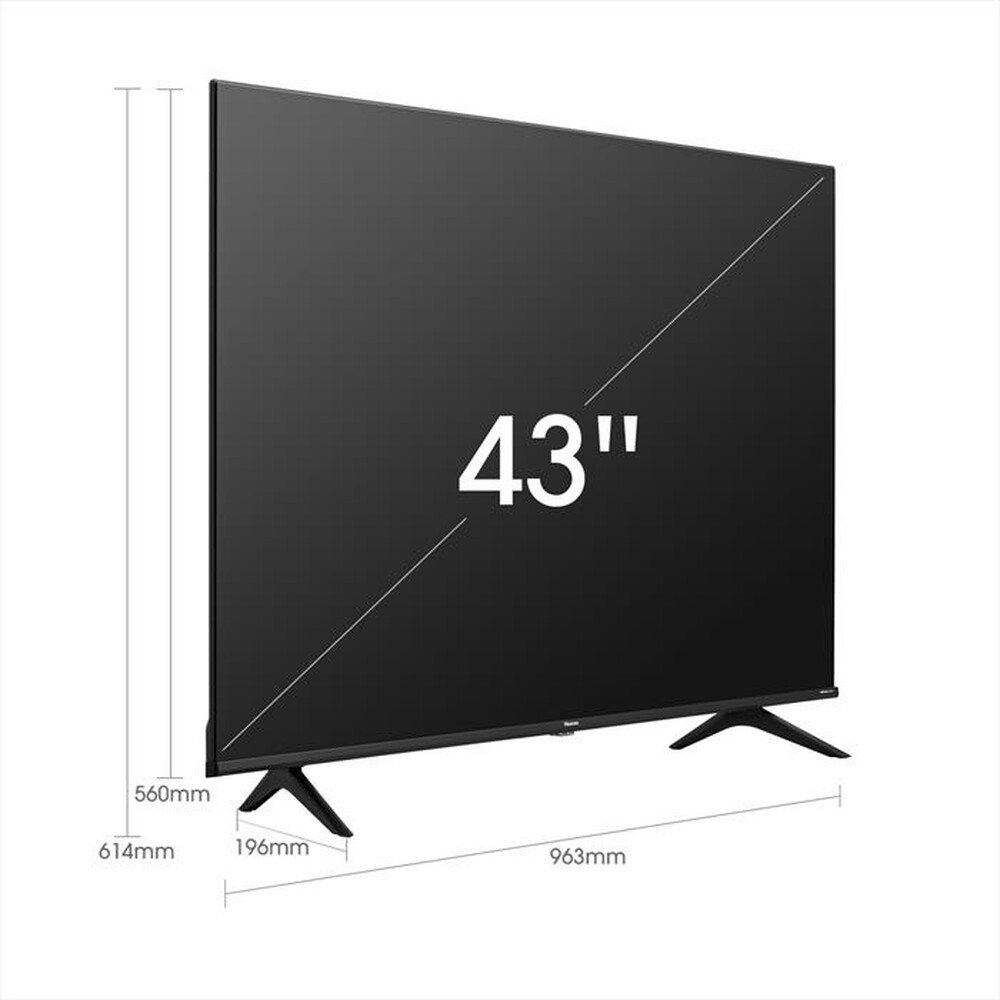Immagine del prodotto HISENSE - Smart Tv UHD 4K Dolby Vision 43" 43A6G-Black