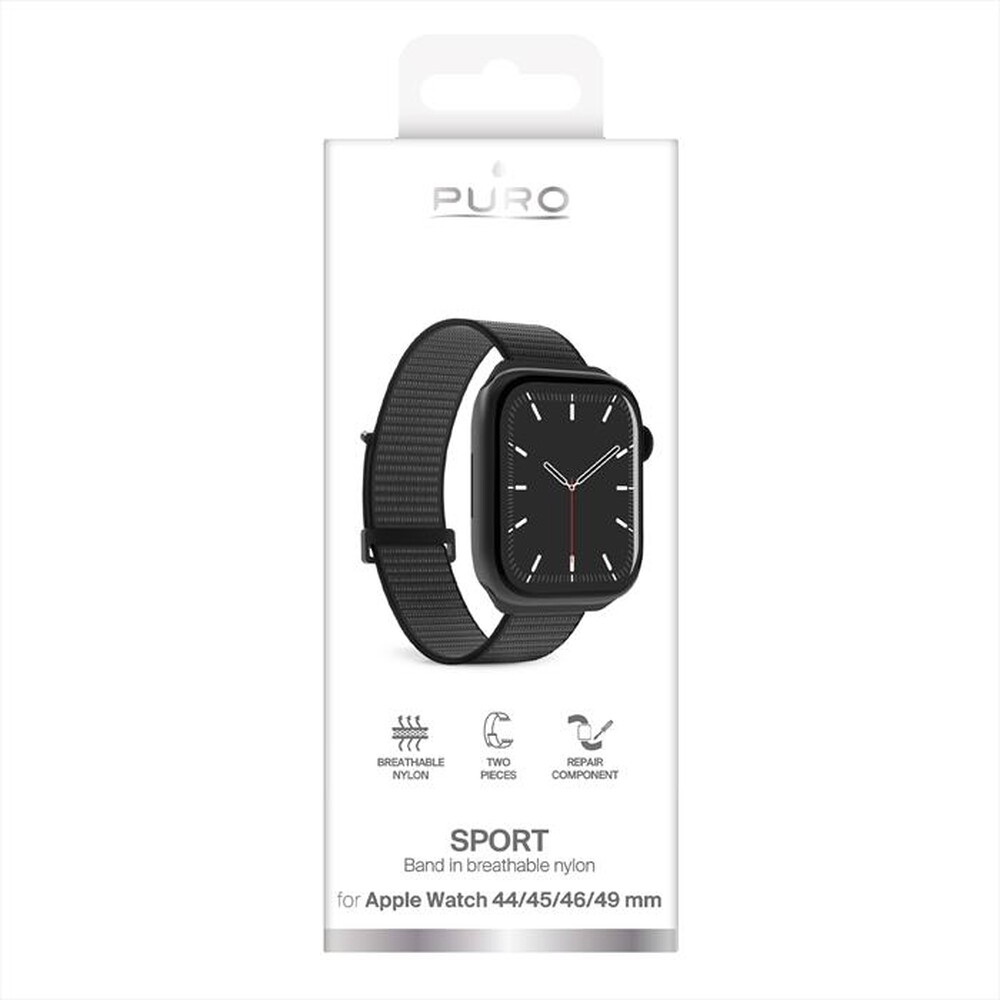 Immagine del prodotto PURO - Cinturino in nylon PUSPORTAW44BLK per Apple Watch-Nero