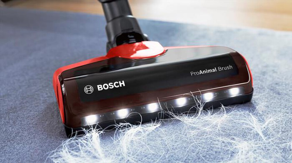 "BOSCH - Aspirapolvere ricaricabile BCS711PET-Nero, Rosso"