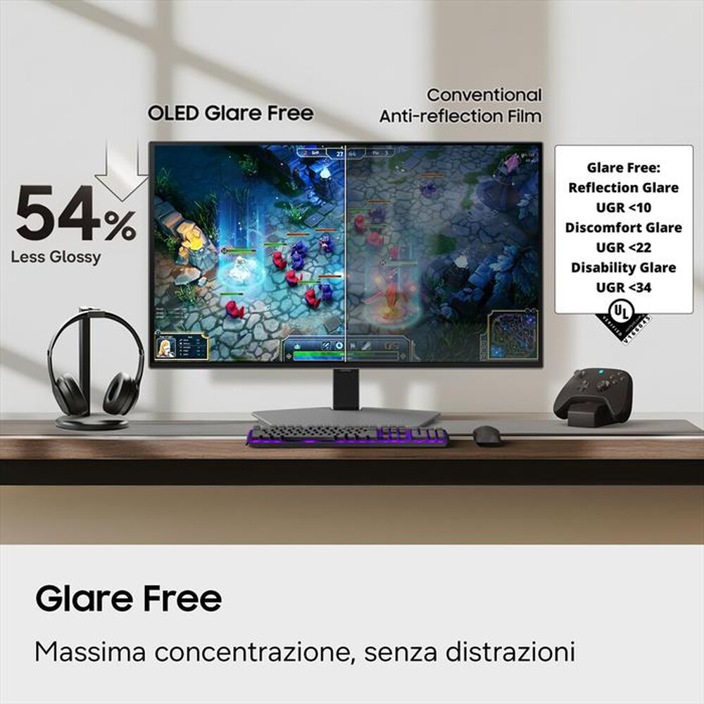 Immagine del prodotto SAMSUNG - Monitor Gaming 32" 4K Odyssey OLED G8 - G80SH-silver