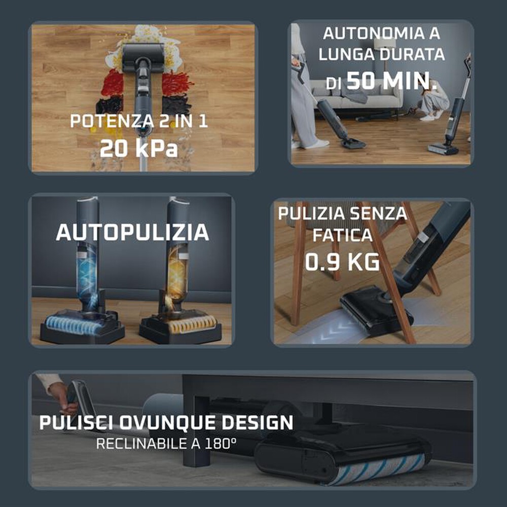 Immagine del prodotto ROWENTA - Lavapavimenti senza fili GZ5436E0-Nero/Blu