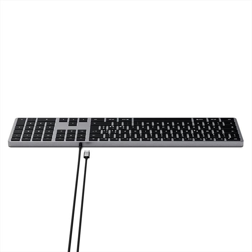 "SATECHI - TASTIERA WIRED SLIM W3 USB-C - ITA-space grey"
