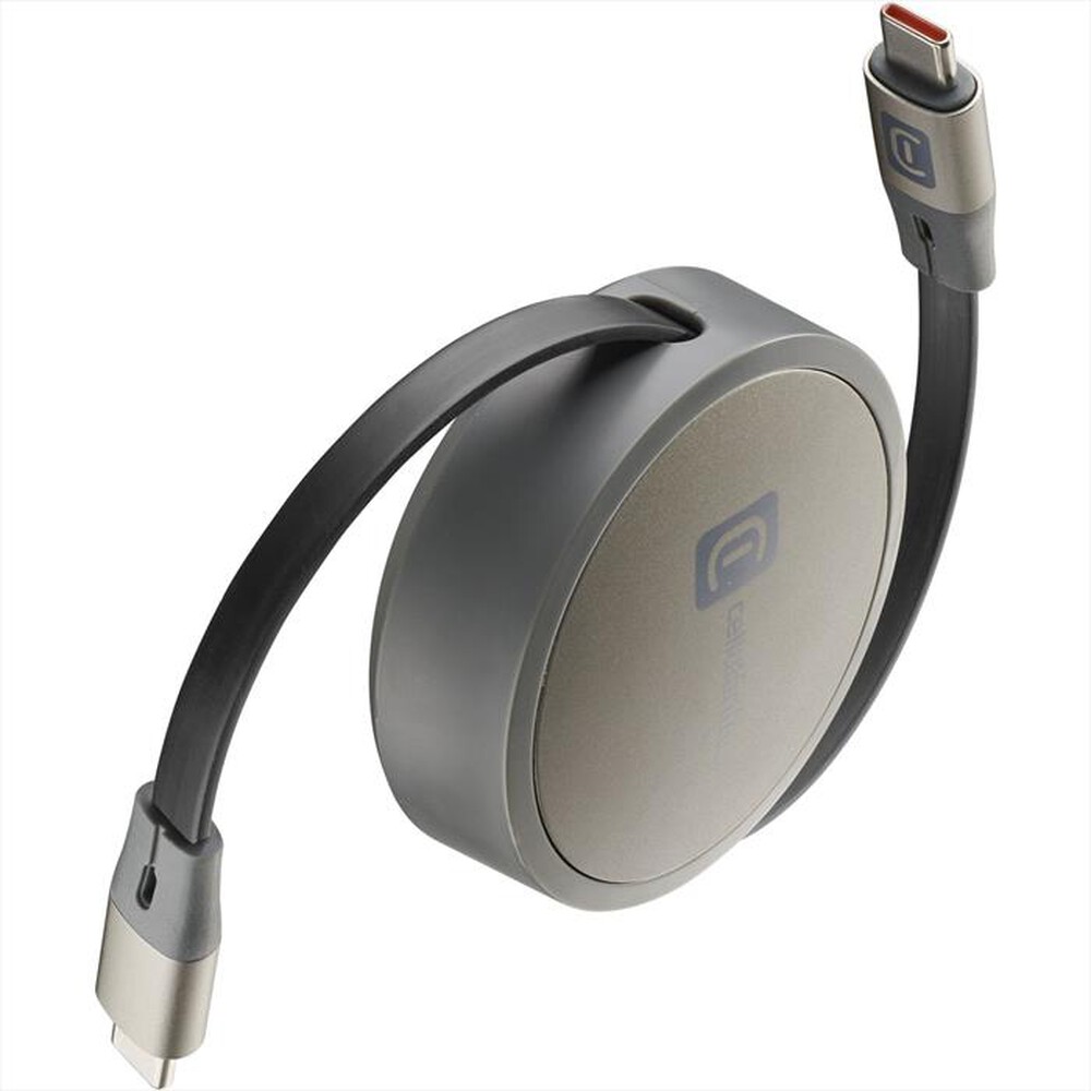 Immagine del prodotto CELLULARLINE - CAVO USB-C/USB-C RETRAIBILE-Grigio