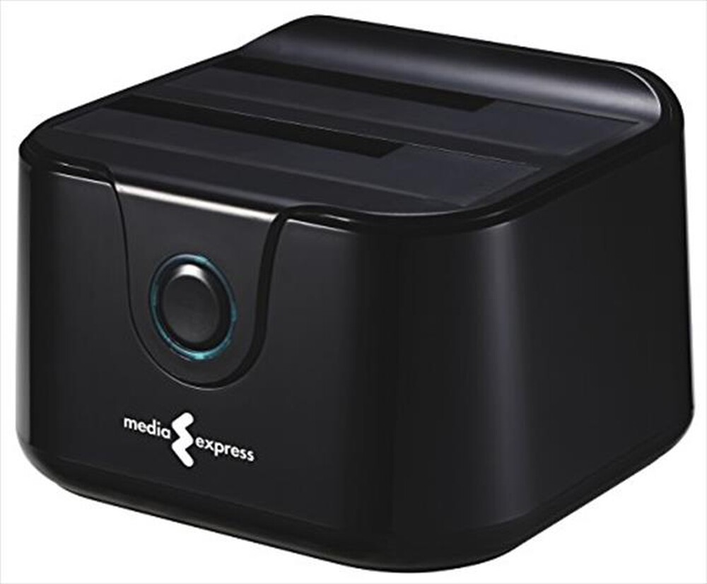 "MEDIA EXPRESS - DUALDOCK STATION DUPLICATORE USB 3.0 HDD 2,5 E 3,5-NERO"