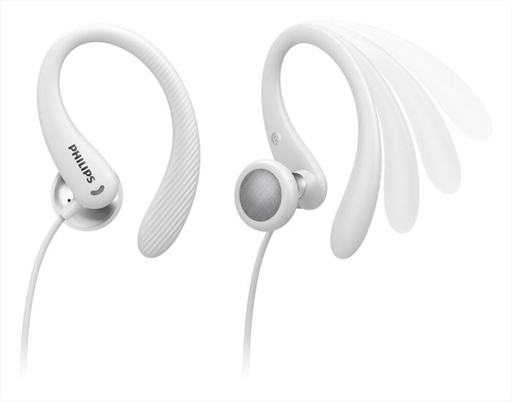 "PHILIPS - TAA1105WT/00-Cuffie Sport con filo - Bianco"