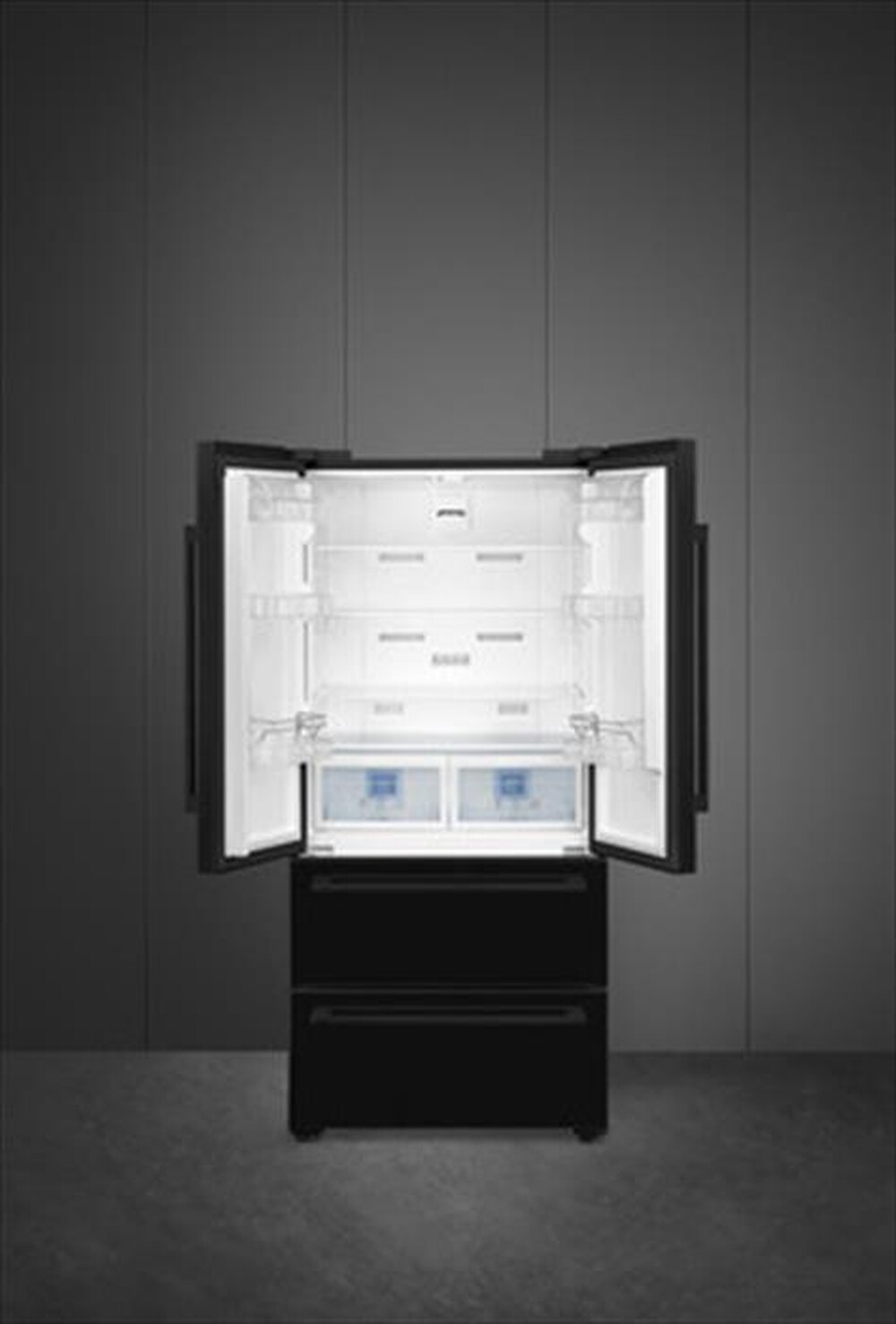 "SMEG - Frigorifero 3 e più porte FQ55FNDF Classe F 605lt-Nero"