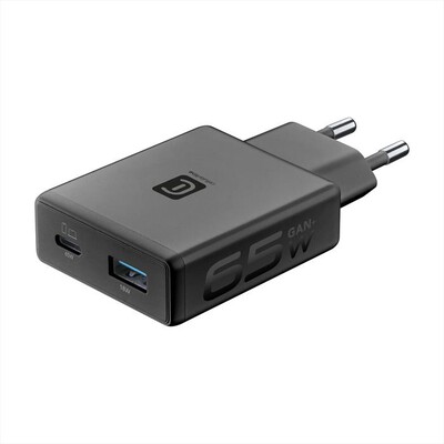CELLULARLINE - CHARGER POWER LITE 65W SLIM DUAL A+C-Nero