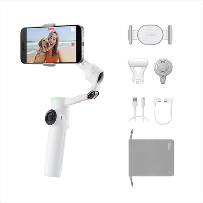 INSTA360 - Stabilizzatore smartphone AI FLOW 2 PRO CREATOR KI-White