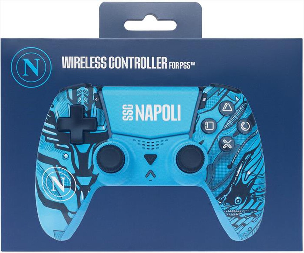 Immagine del prodotto QUBICK - WIRELESS CONTROLLER VECTOR SSC NAPOLI CYBORG-Azzurro e Nero