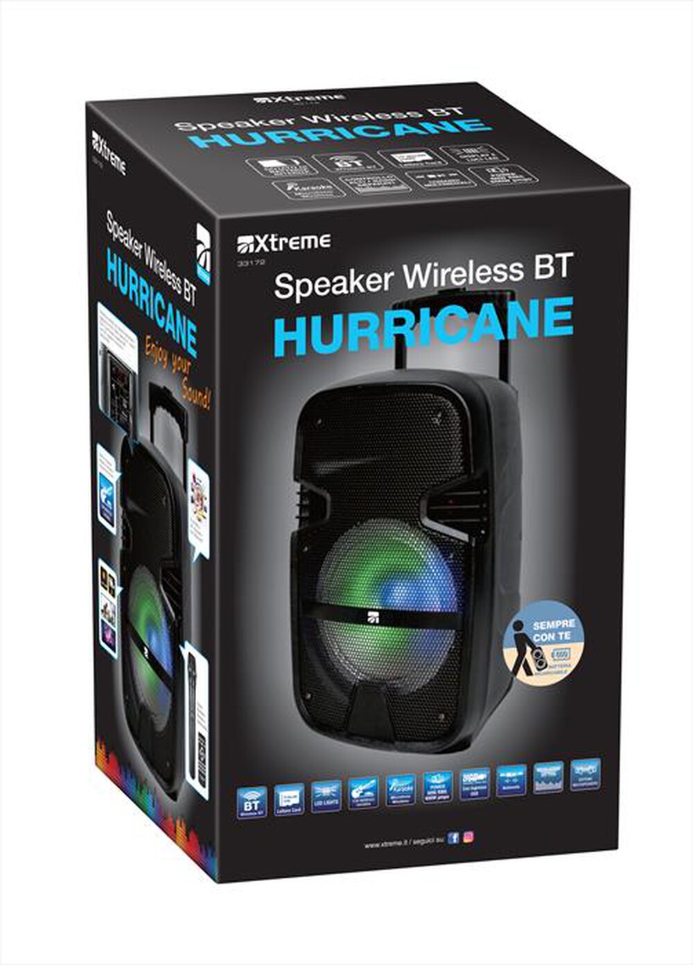 Immagine del prodotto XTREME - MONITOR SPEAKER HURRICANE-NERO