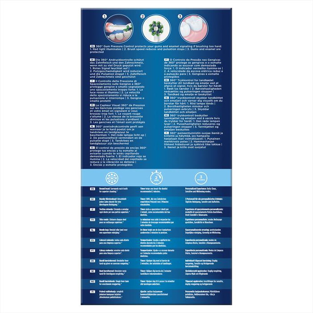 "ORAL-B - Spazzolino elettrico ricaricabile PRO 3 3700-Blu"