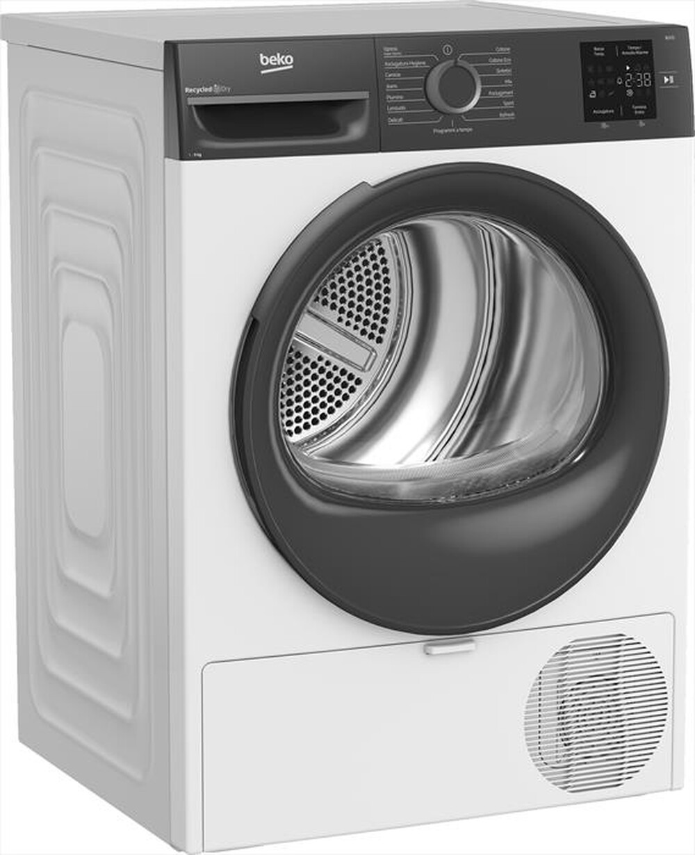 Immagine del prodotto BEKO - Asciugatrice BMTEU93EA 9 Kg Classe D-Grigio, Bianco