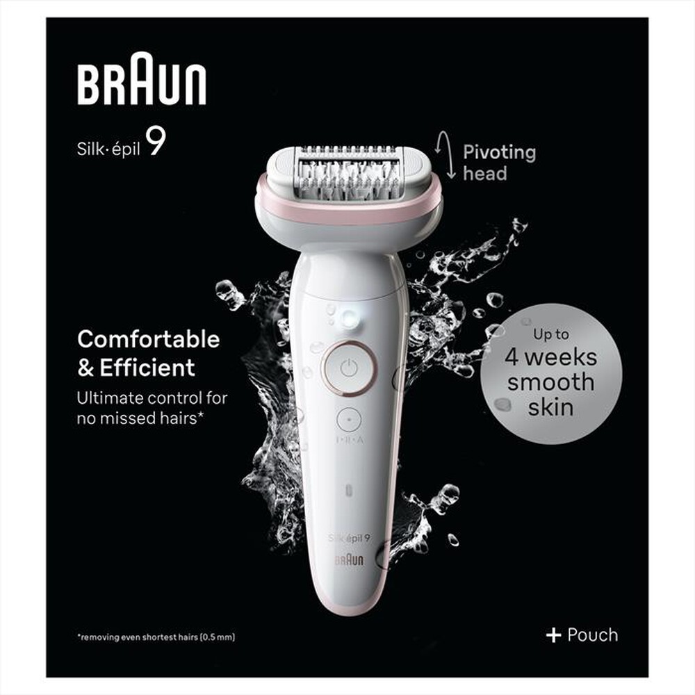 "BRAUN - Epilatore SILK-ÉPIL 9 9-000-BIANCO/ROSA"