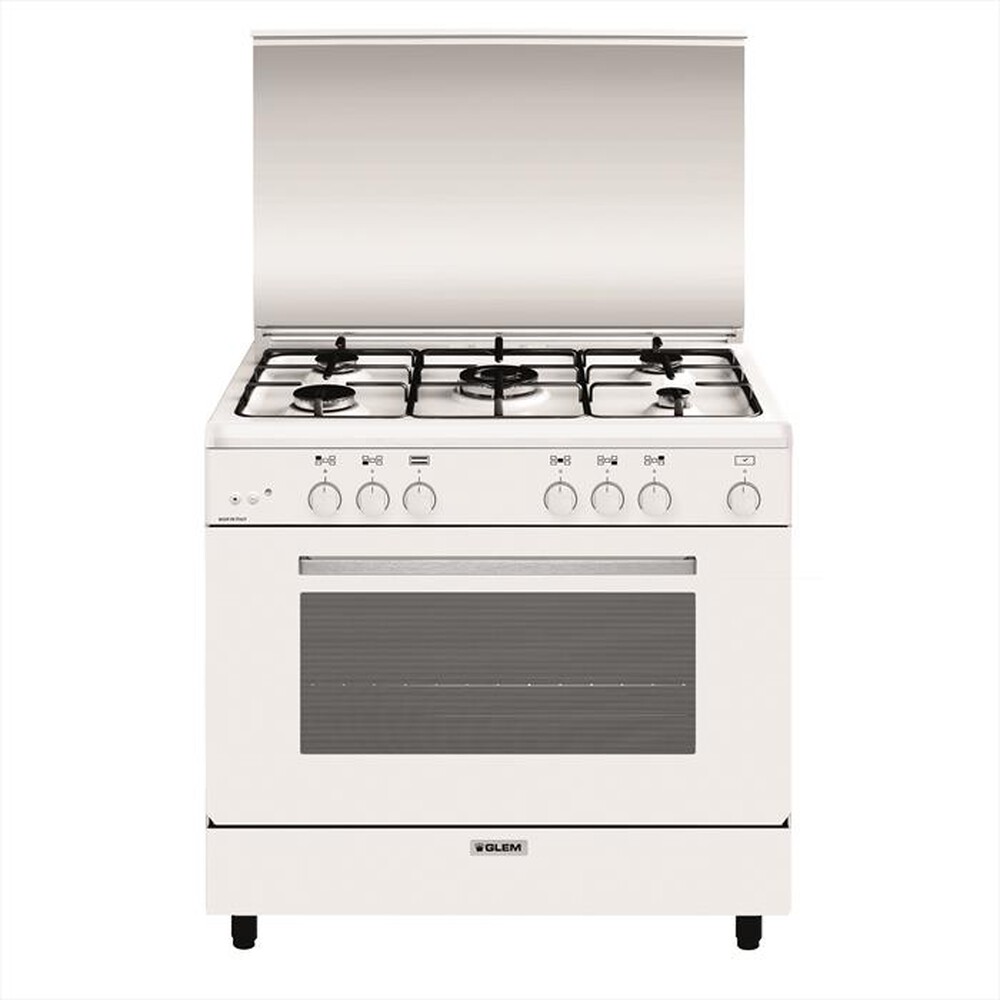 "GLEM GAS - Cucina a gas AN965GX Classe A-BIANCO"