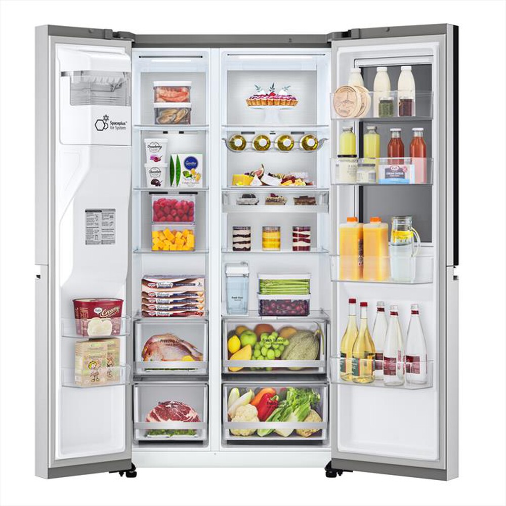 "LG - Frigorifero side by side GSXV91BSAF Classe F 635lt-Noble Steel"