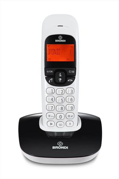 BRONDI Amico Home Telefono Cellulare Senior DualSim Controllo Remoto | Nero
