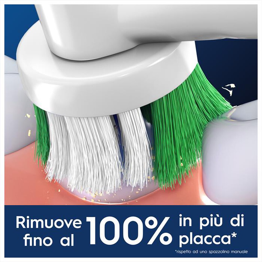 "ORAL-B - TESTINE PRO PRECISE CLEAN 3 PEZZI-BIANCO"