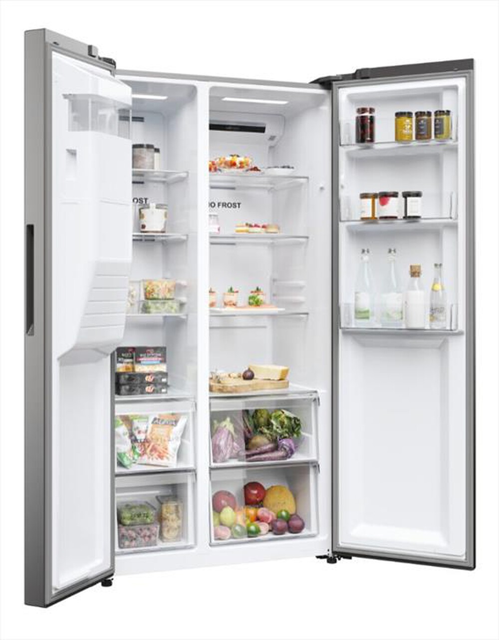 Immagine del prodotto HAIER - Frigorifero side by side HSR5918DIMP Classe D 511l-Platino, Stainless steel