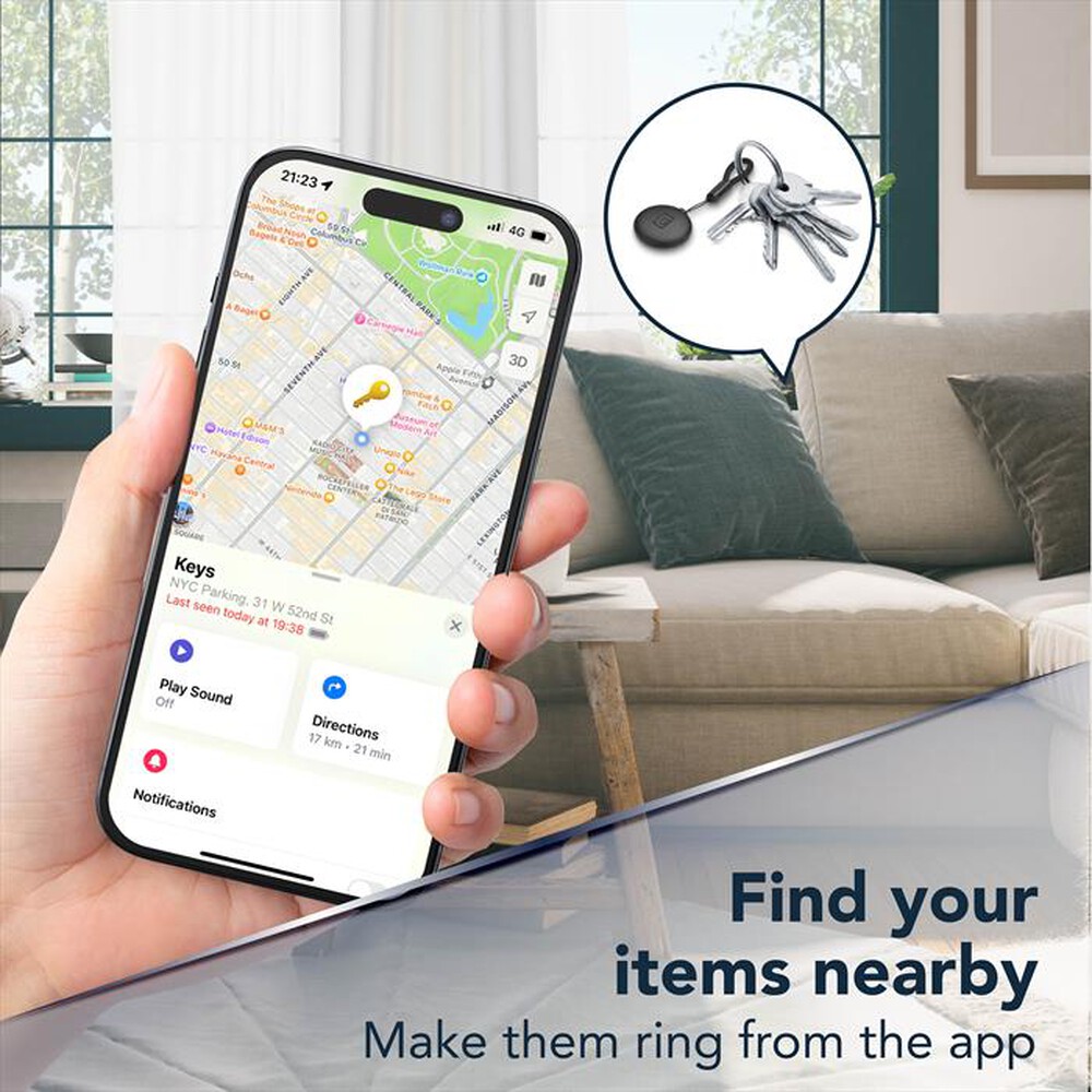 Immagine del prodotto CELLULARLINE - Trova oggetti Tracy Tag BTTRACYTAGG-Verde