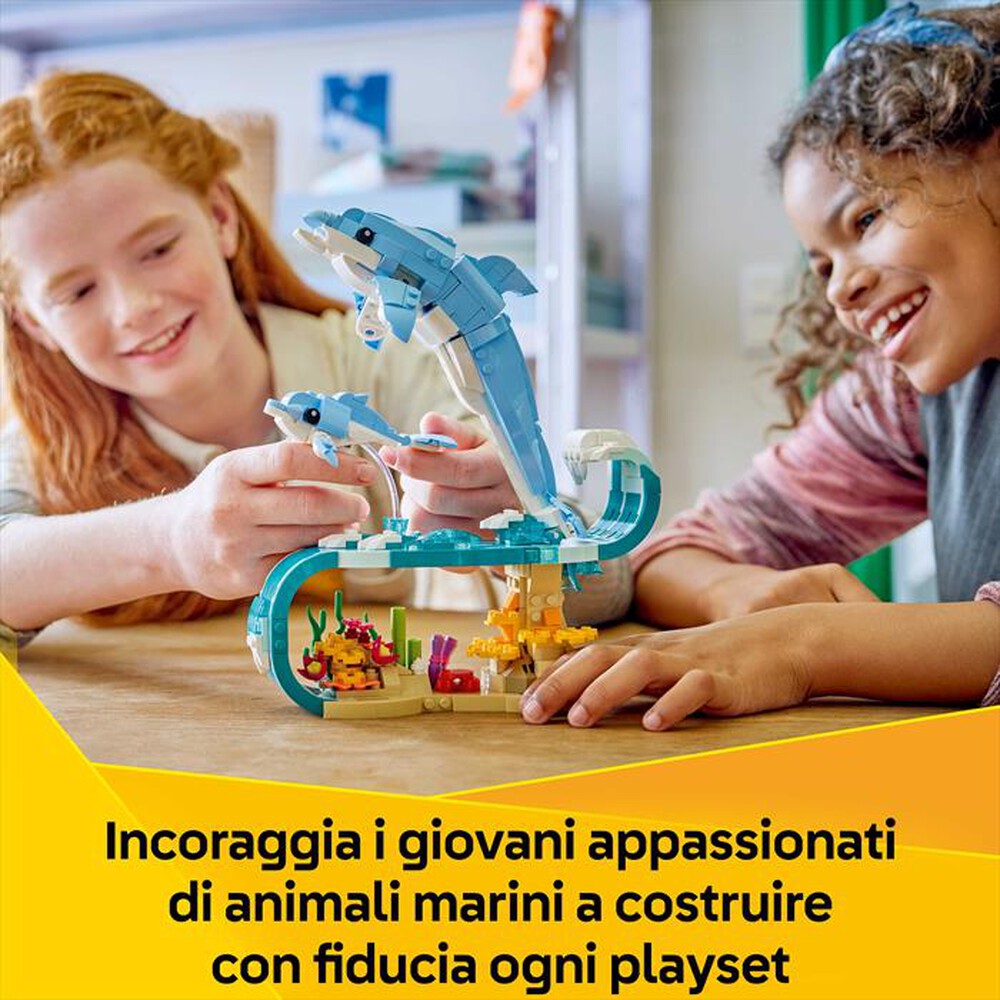 Immagine del prodotto LEGO - CREATORE 3IN1 Animali marini: delfini - 31385-Multicolore