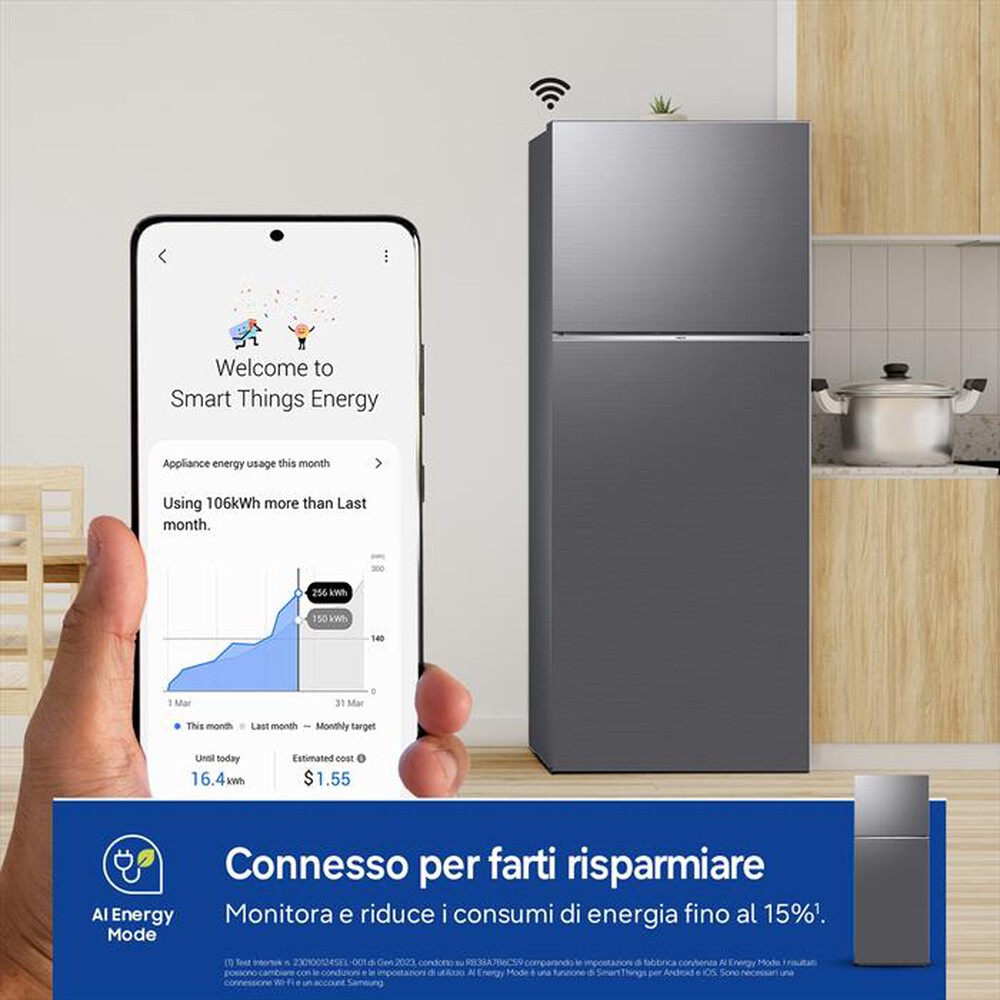 Immagine del prodotto SAMSUNG - Frigorifero 2 porte RT47CG6626S9ES Classe E 465 lt-METAL INOX