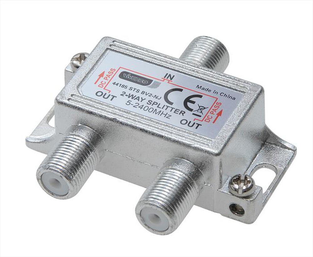 "CELLULARLINE - 44185 VIVANCO-Distributore segnale SAT 2 prese F"