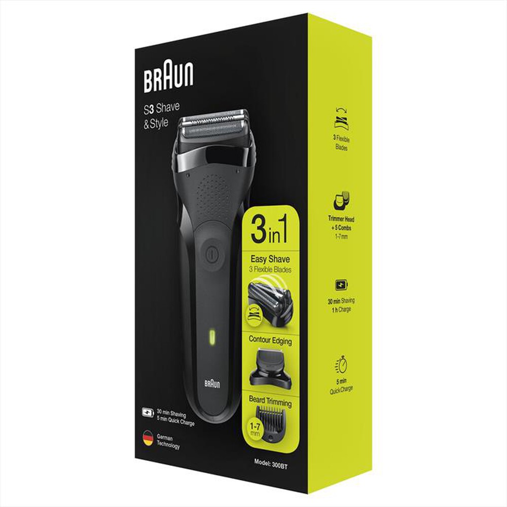 "BRAUN - SERIES 3 300BT-NERO"