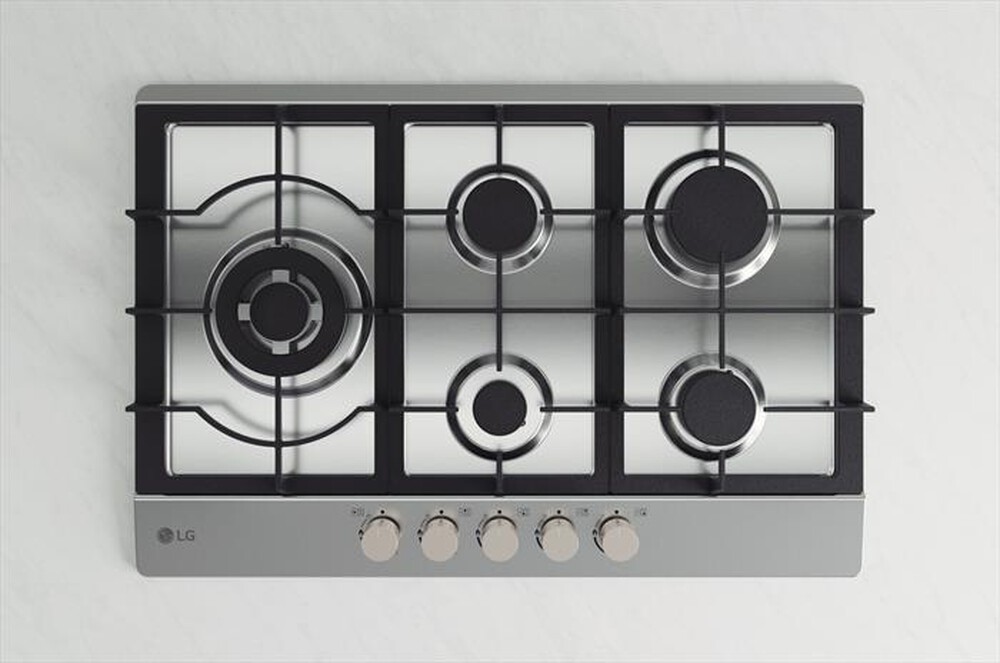 "LG - Piano cottura a gas CBGZ3016S 75 cm-Inox"