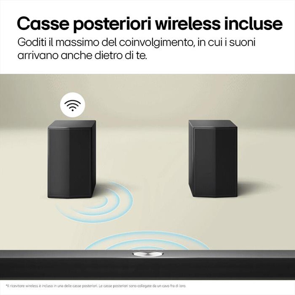 Immagine del prodotto LG - Soundbar + subwoofer S60TR-Nero