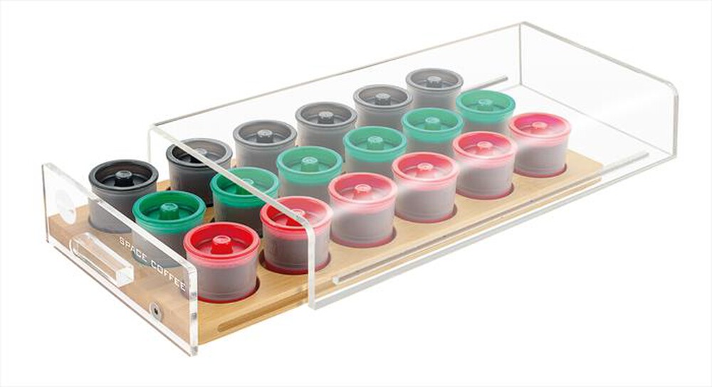 "MACOM - 836 DISPENSER 18 Universale-TRASPARENTE/LEGNO"