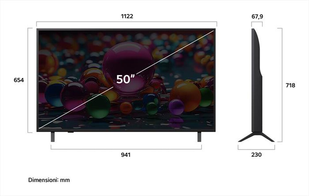 Immagine del prodotto LG - Smart TV LED UHD 4K 50" WEBOS AI 50UA74006LB-Blu