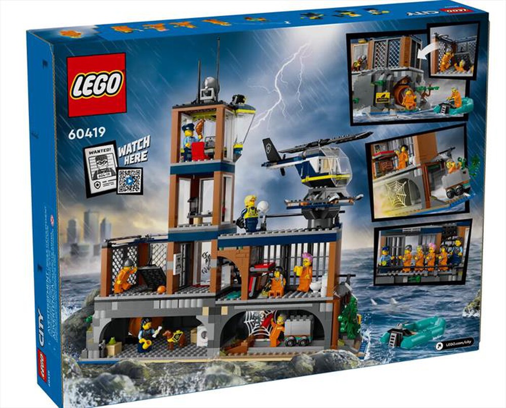 LEGO - CITY Prigione sull'isola della polizia - 60419-Multicolore