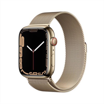 APPLE - Watch Series 7 GPS+Cellular 45mm Acciaio-Maglia Milanese Oro