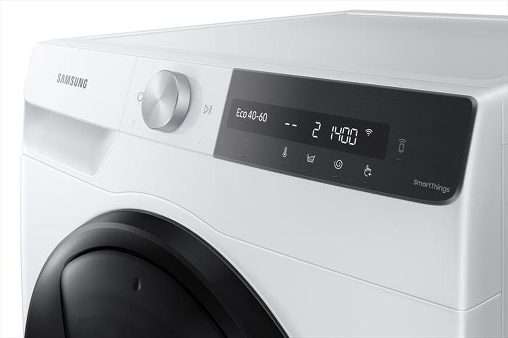 "SAMSUNG - Lavatrice WW80T754DBT/S3 ULTRAWASH AI CONTROL 8 Kg-BIANCO CON OBLO' Shiny Black"