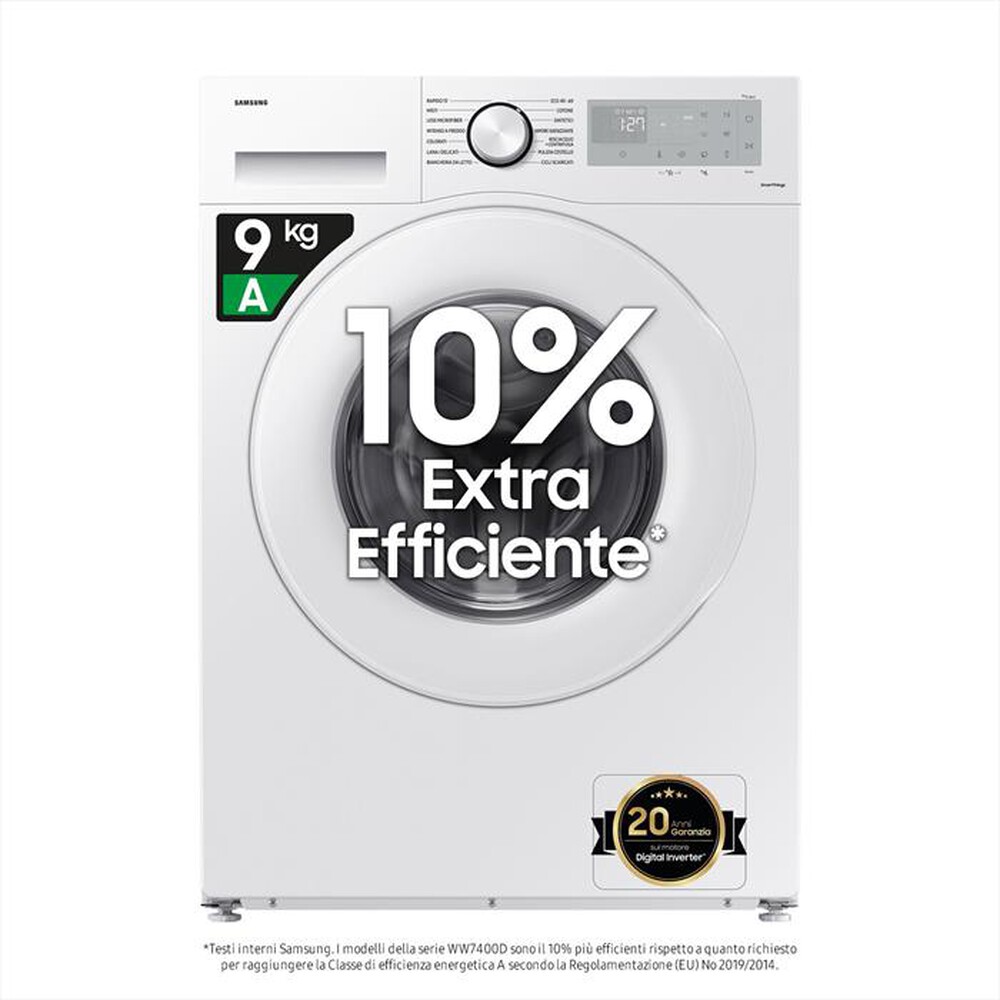 "SAMSUNG - Lavatrice WW90CGC04DTHET 9 Kg Classe A-bianco"