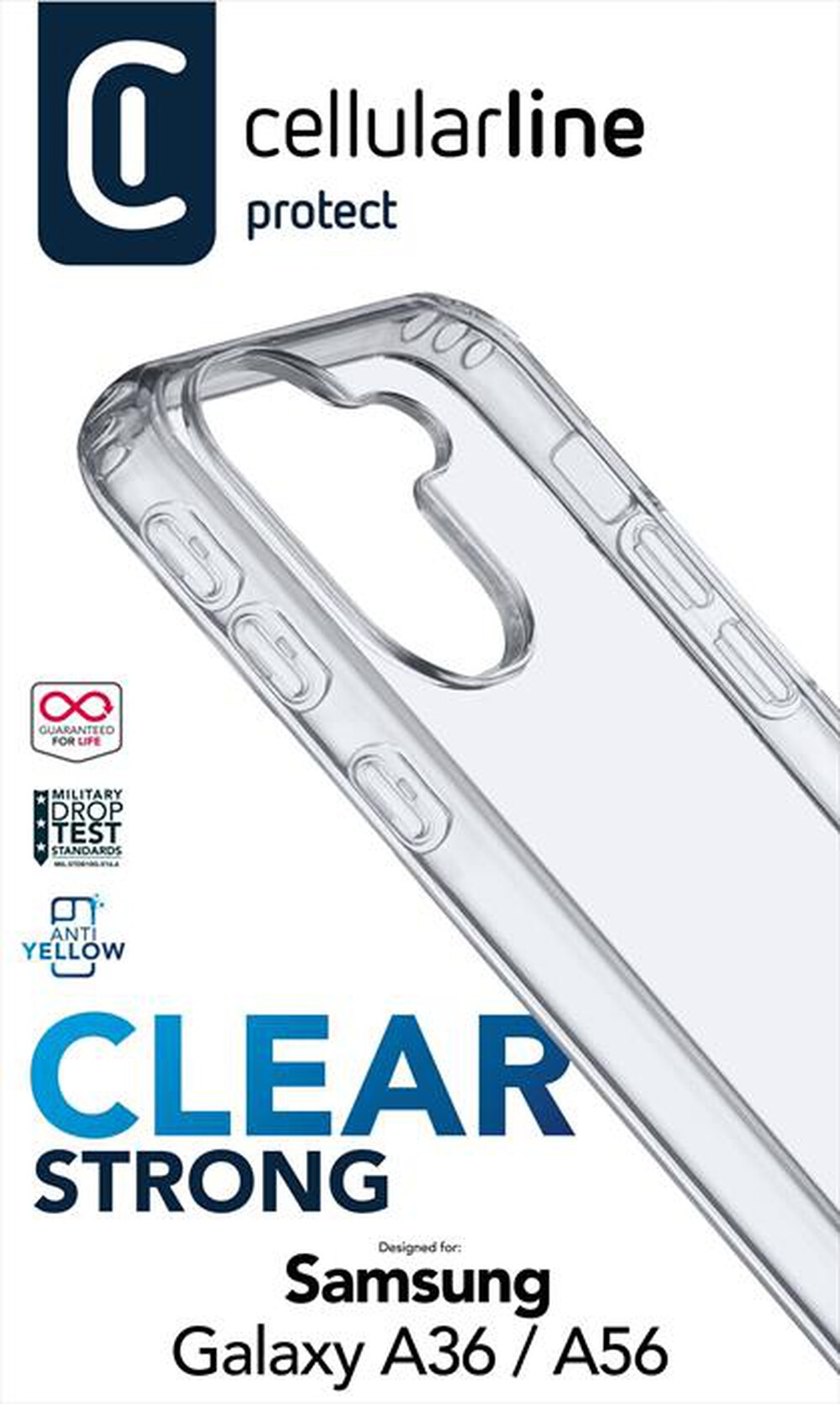 Immagine del prodotto CELLULARLINE - Cover CLEAR STRONG - GALAXY A36/A56-Transparent