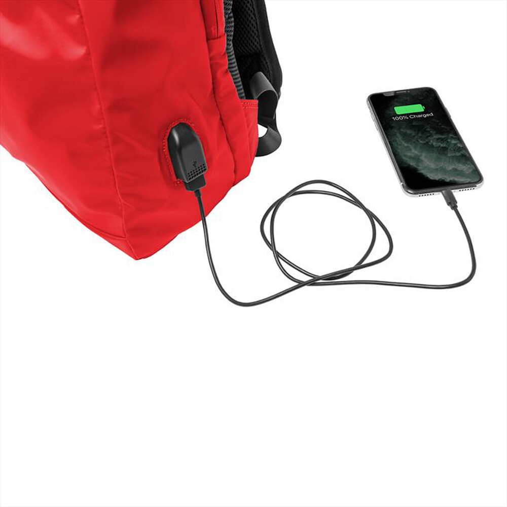 "CELLY - FUNKYBACKRD - FUNKY BACKPACK-Rosso/Tessuto"