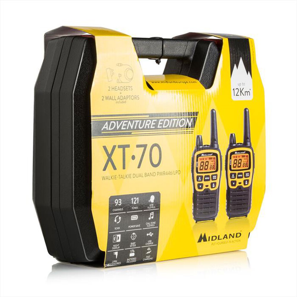"MIDLAND - XT-70 ADVENTURE-Nero/Giallo"