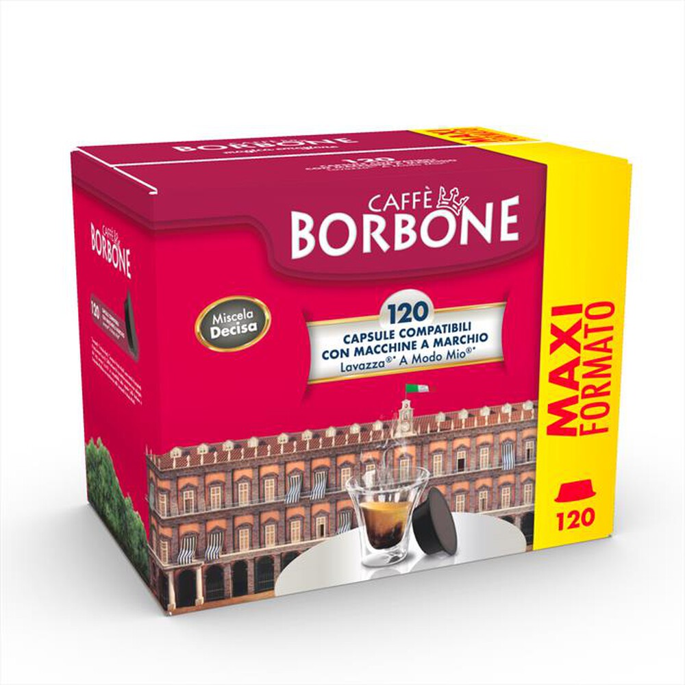 "CAFFE BORBONE - Miscela Decisa - Comp. Lavazza A Modo Mio 120 pz"