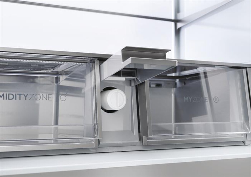 Immagine del prodotto HAIER - Frigorifero side by side HCR7918EIMP ClasseE 601lt-Platino, Acciaio inossidabile