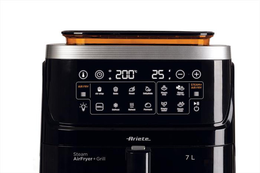 "ARIETE - 4636/00 FRIGGITRICE AD ARIA, VAPORE E GRILL-Black"