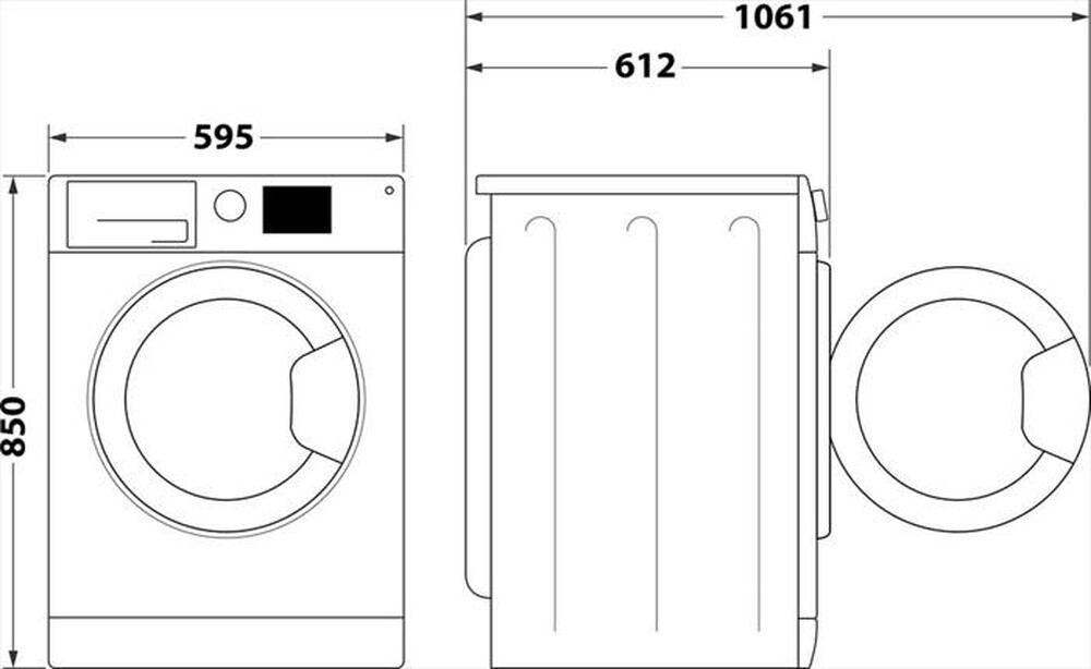 "INDESIT - Lavatrice BWE 91498X WKV IT 9 Kg Classe A"