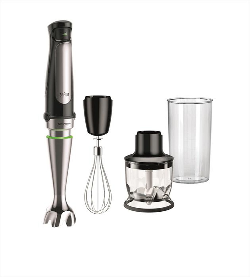 "BRAUN - Frullatore ad immersione MULTIQUICK 7 MQ7025X-Nero"