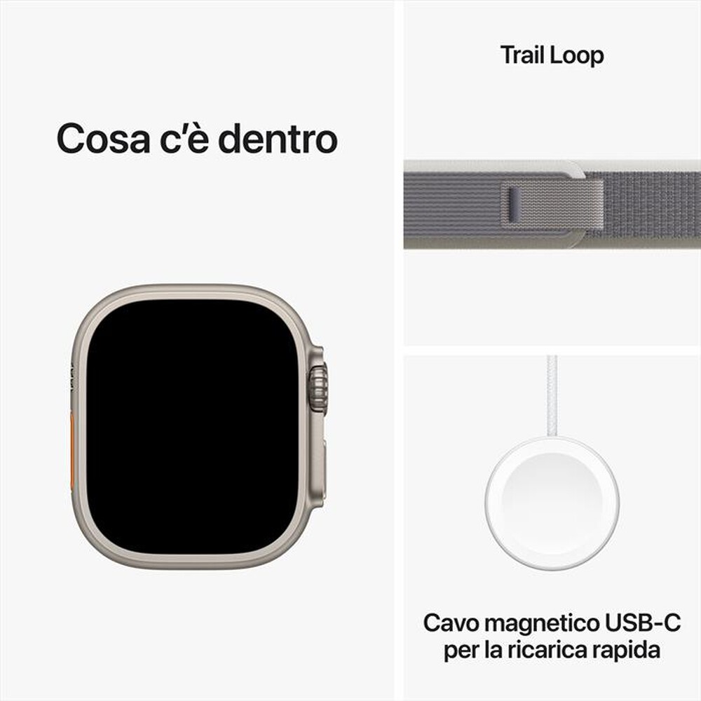 Immagine del prodotto APPLE - Watch Ultra 2 GPS + Cellular Cassa 49mm - S/M-Trail Loop